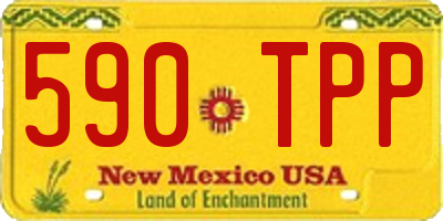 NM license plate 590TPP