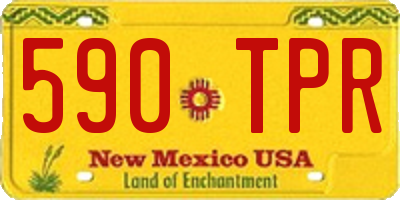 NM license plate 590TPR
