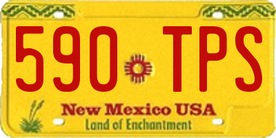NM license plate 590TPS