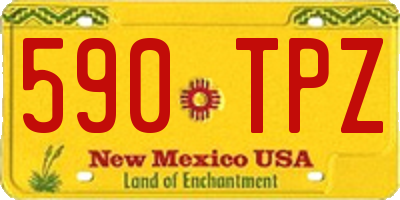 NM license plate 590TPZ