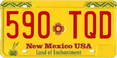 NM license plate 590TQD