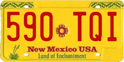 NM license plate 590TQI