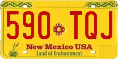 NM license plate 590TQJ