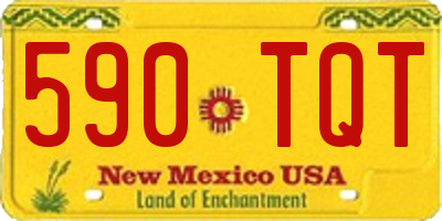 NM license plate 590TQT