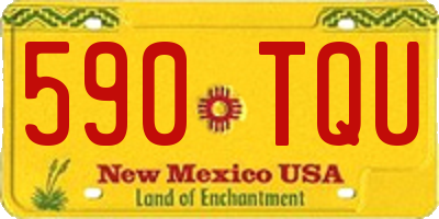 NM license plate 590TQU