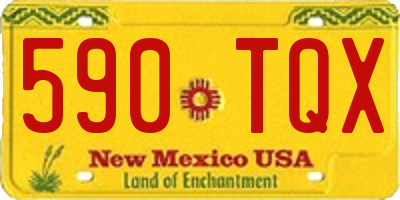 NM license plate 590TQX