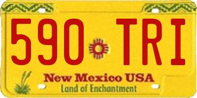 NM license plate 590TRI