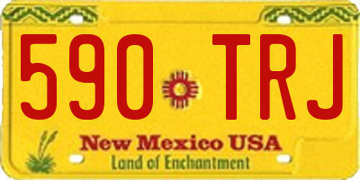 NM license plate 590TRJ