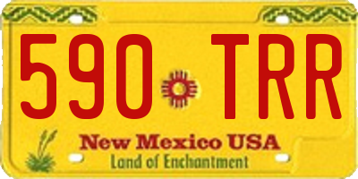 NM license plate 590TRR