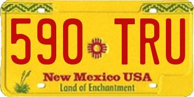 NM license plate 590TRU