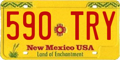 NM license plate 590TRY
