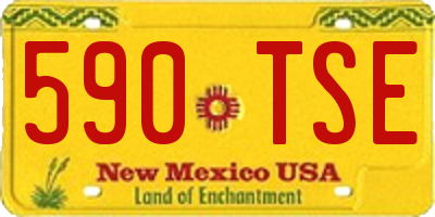 NM license plate 590TSE
