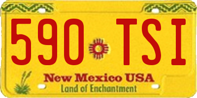 NM license plate 590TSI