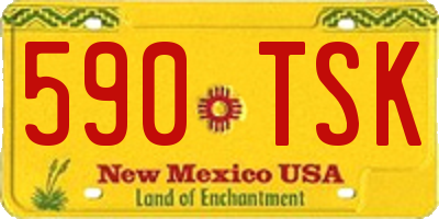 NM license plate 590TSK