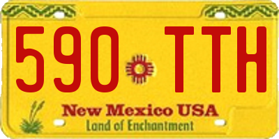 NM license plate 590TTH