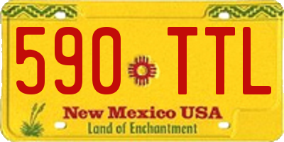 NM license plate 590TTL