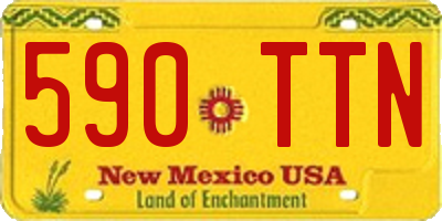 NM license plate 590TTN
