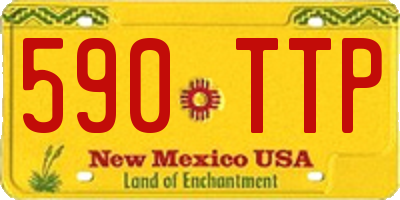 NM license plate 590TTP