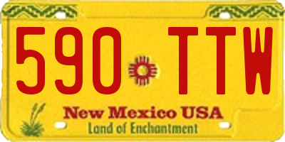 NM license plate 590TTW
