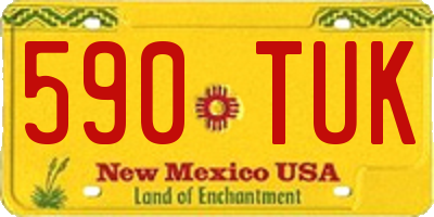NM license plate 590TUK