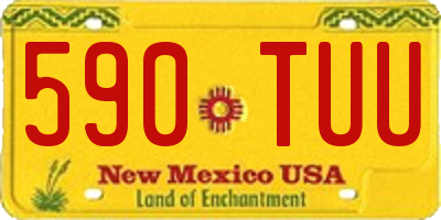 NM license plate 590TUU