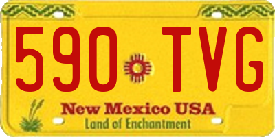 NM license plate 590TVG