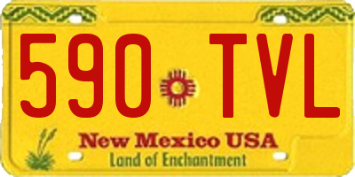 NM license plate 590TVL