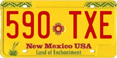 NM license plate 590TXE