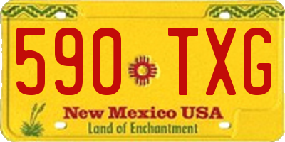 NM license plate 590TXG