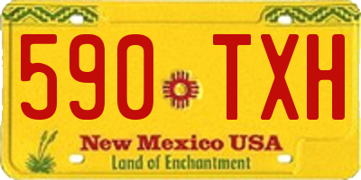 NM license plate 590TXH