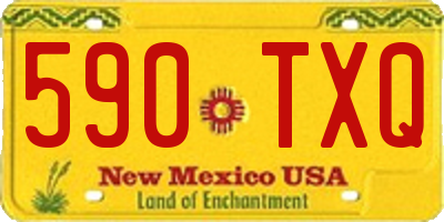 NM license plate 590TXQ