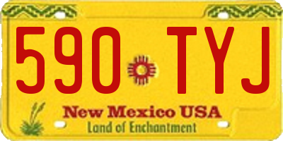 NM license plate 590TYJ