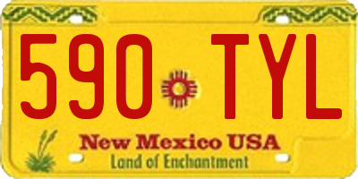 NM license plate 590TYL