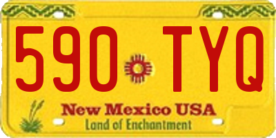 NM license plate 590TYQ