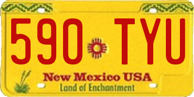 NM license plate 590TYU