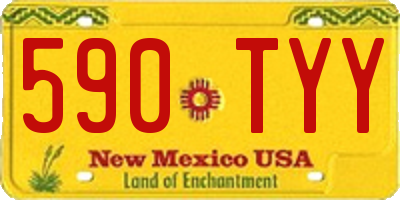 NM license plate 590TYY