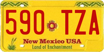 NM license plate 590TZA