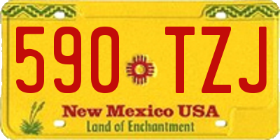 NM license plate 590TZJ