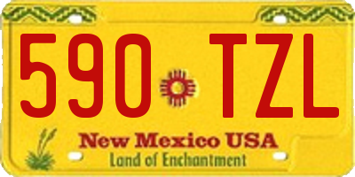 NM license plate 590TZL