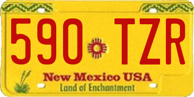 NM license plate 590TZR