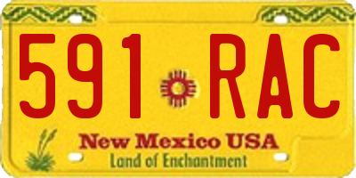 NM license plate 591RAC