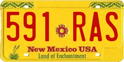 NM license plate 591RAS