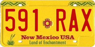 NM license plate 591RAX