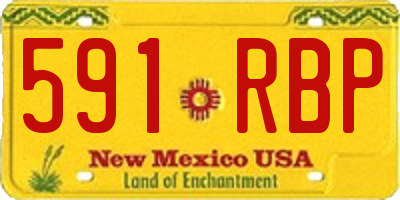 NM license plate 591RBP