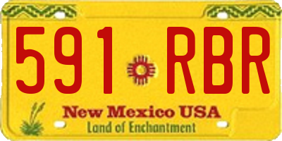 NM license plate 591RBR