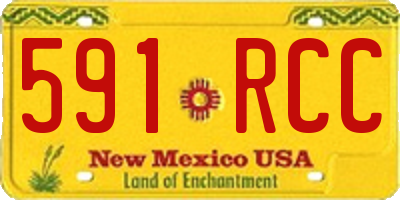 NM license plate 591RCC