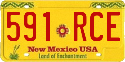 NM license plate 591RCE