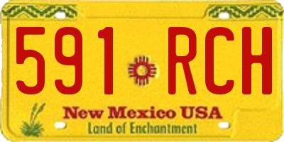 NM license plate 591RCH