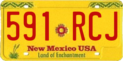 NM license plate 591RCJ