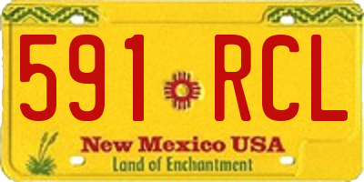NM license plate 591RCL